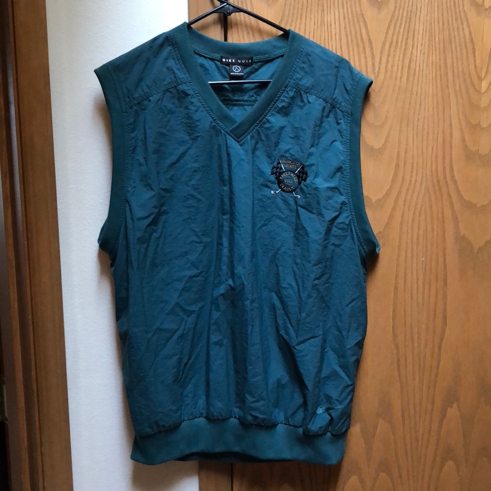 Green Nike Golf Vneck Vest